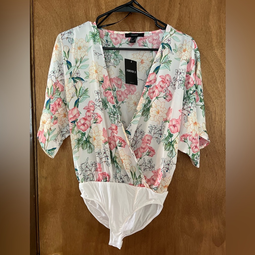 NWT Forever 21 Bodysuit Blouse